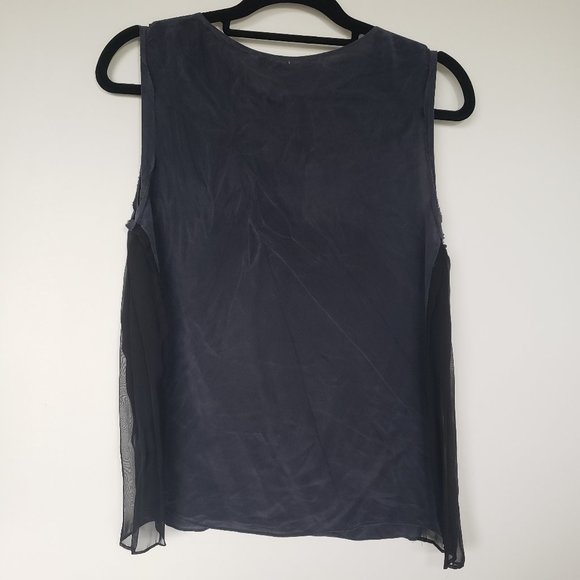 All Saints Cardona Top Size 6 in Blue Silk - Picture 2 of 12
